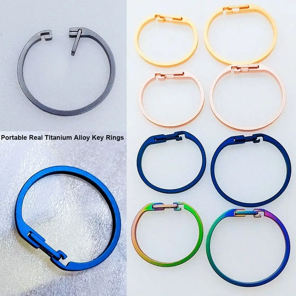 Nuevos llaveros superligeros de aleación de titanio Real, regalo creativo masculino, colgante con hebilla portátil, llaveros de coche para hombre, herramienta EDC - imagen 2