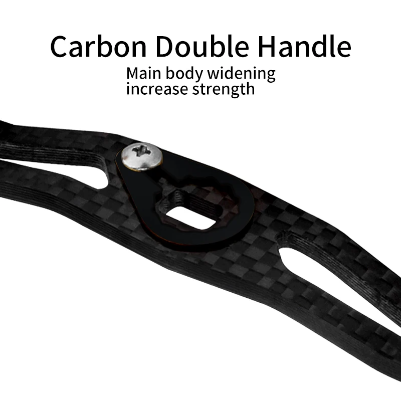 Ruke-mango de carrete de pesca de fibra de carbono con orificio de perilla de corcho de goma, 8x5, para tipo A/D, longitud de 130mm, accesorio basculante, 1 ud. - imagen 4