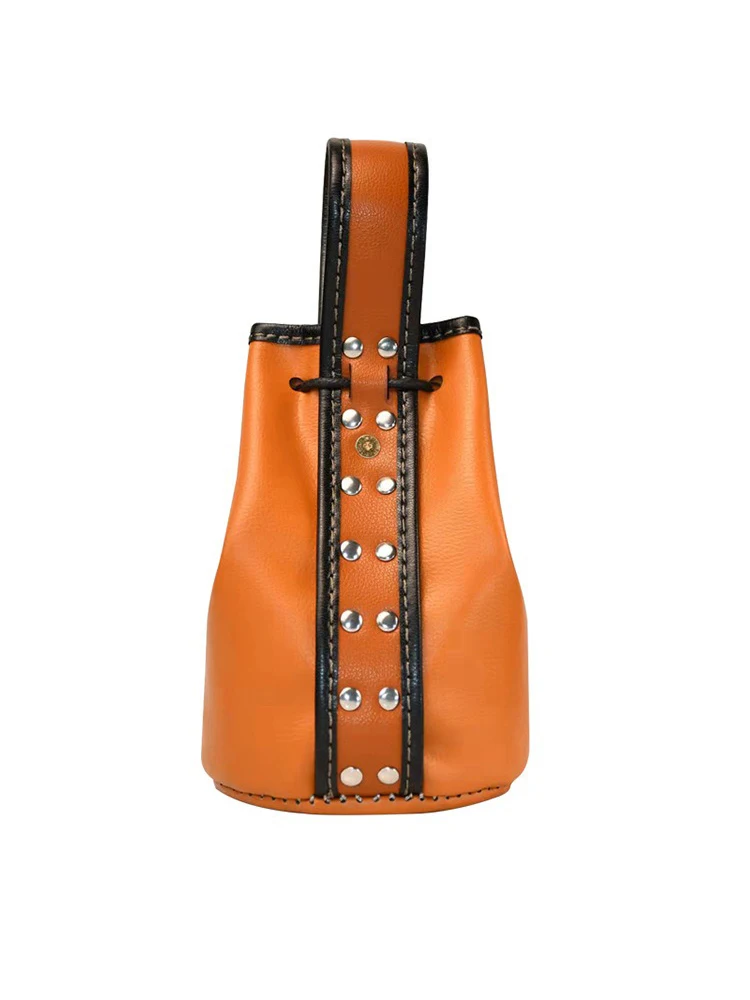 Bolsa de bolas de acero, almacenamiento portátil, bolsa de bolas de barro, accesorios de tirachinas de cuero Artificial - imagen 3