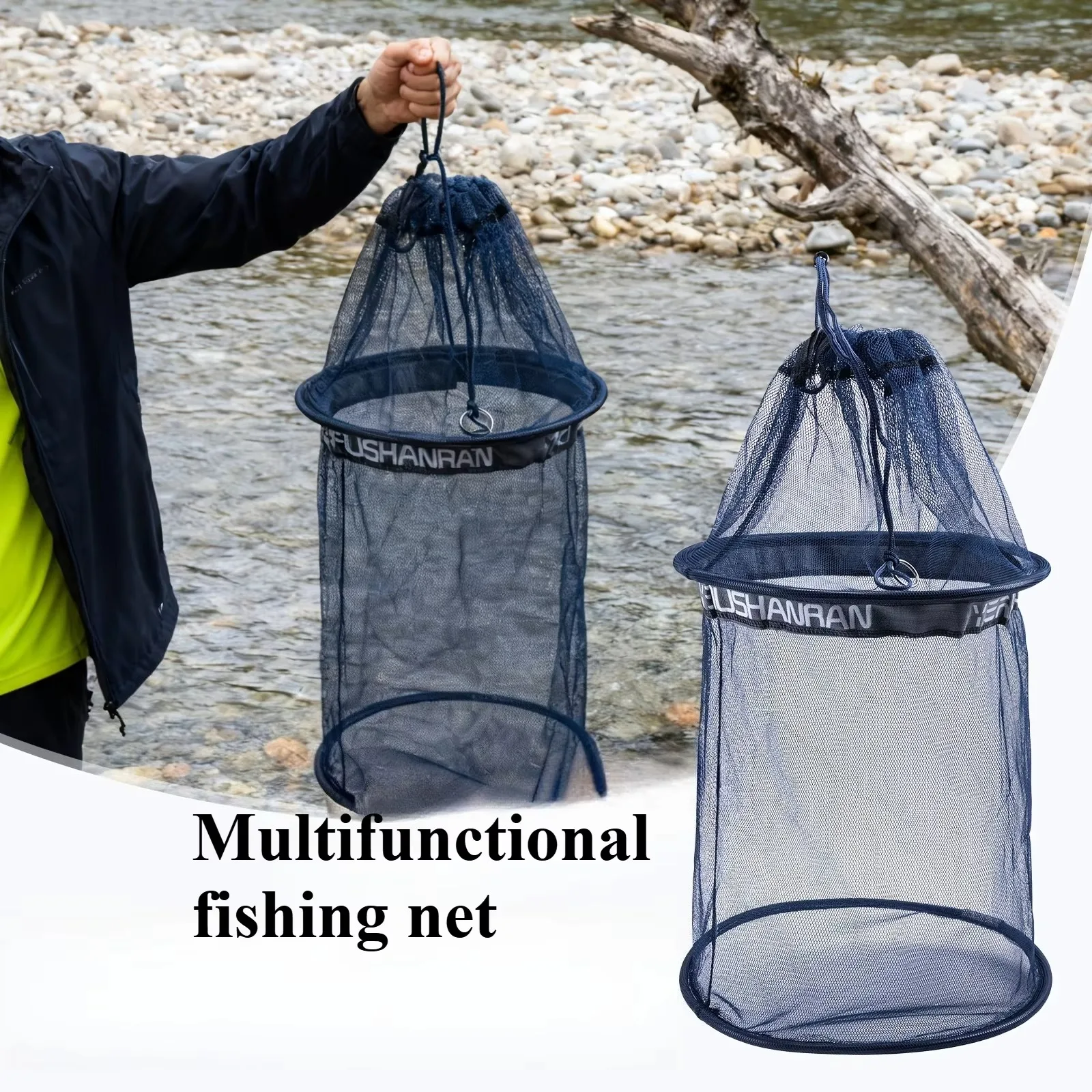 Red de Pesca Plegable Goture – Jaula para Peces con Cuerda - imagen 4