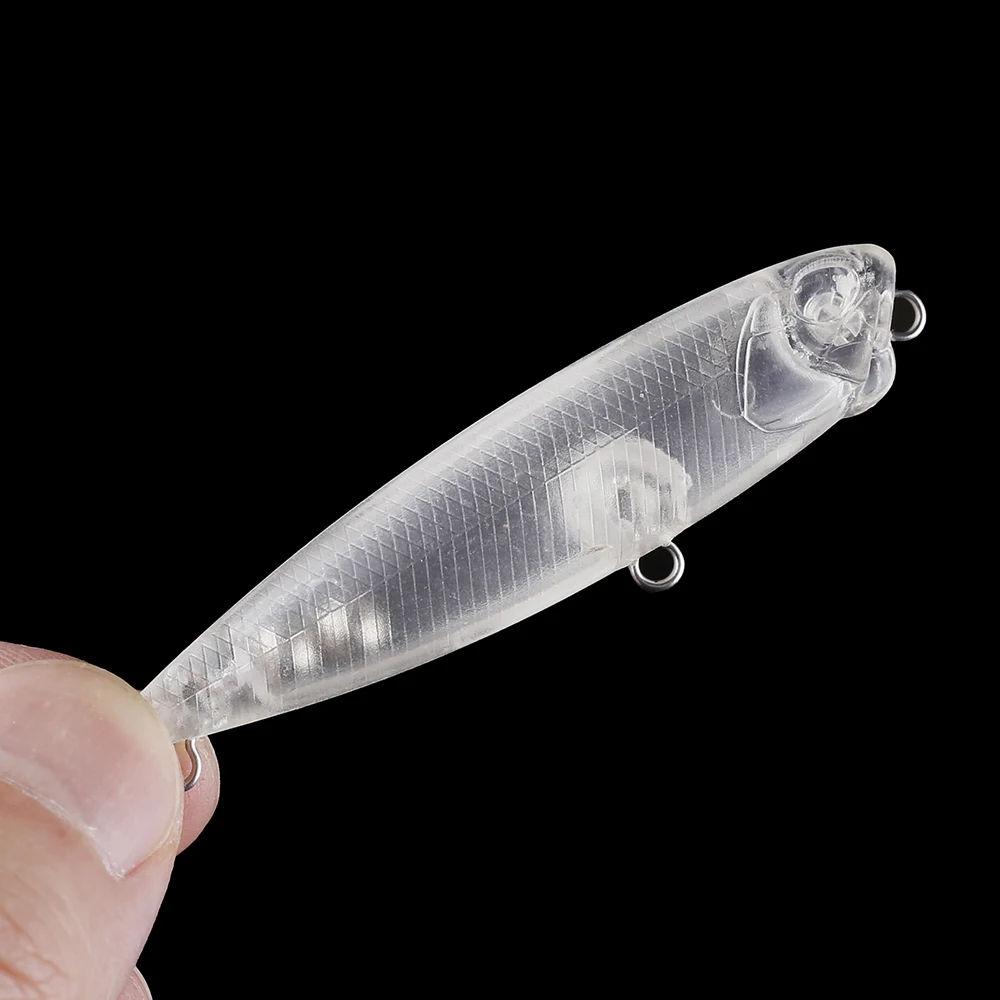 Chan'sHuang-Cebo en blanco sin pintar de 20 piezas, cebo flotante de 65mm y 4,2g, lápiz sonajero de superficie, aparejo de señuelo de pesca Artificial hecho a mano - imagen 4