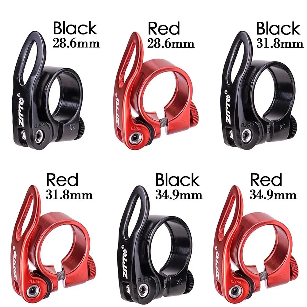 Descubra el ajuste perfecto para su bicicleta con nuestras abrazaderas de poste de asiento ajustable en rojo negro y rojo, disponible en 28