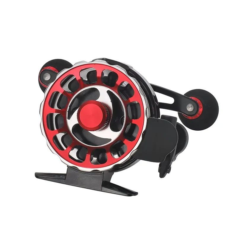 Carrete de balsa de metal lagarto para pesca con carrete de material CNC oxidado, relación de velocidad 3,6: 1 con mango de metal y perilla EVA - imagen 2