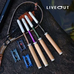 Caña de pesca portátil LIVEOUT multifuncional para viaje