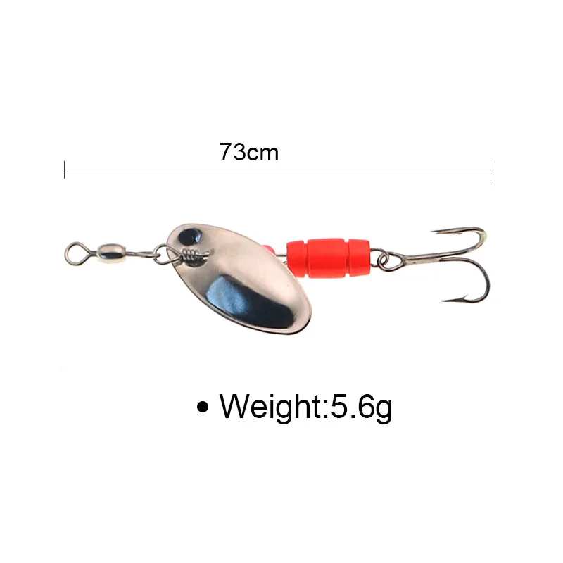 HISTOLURE-Spinner giratorio de hoja, señuelo de Metal de 5,6g, cuchara Artificial dura de latón, cebo de pesca de trucha de cobre - imagen 2