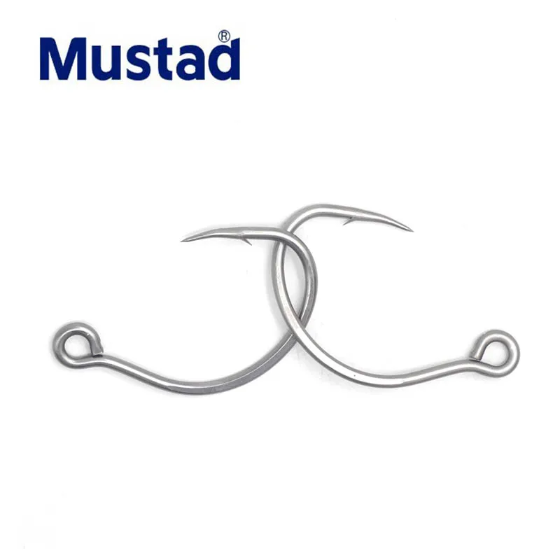 Mustad-anzuelo de pesca con agujero, 10850AP-TS, pesca en el mar - imagen 3