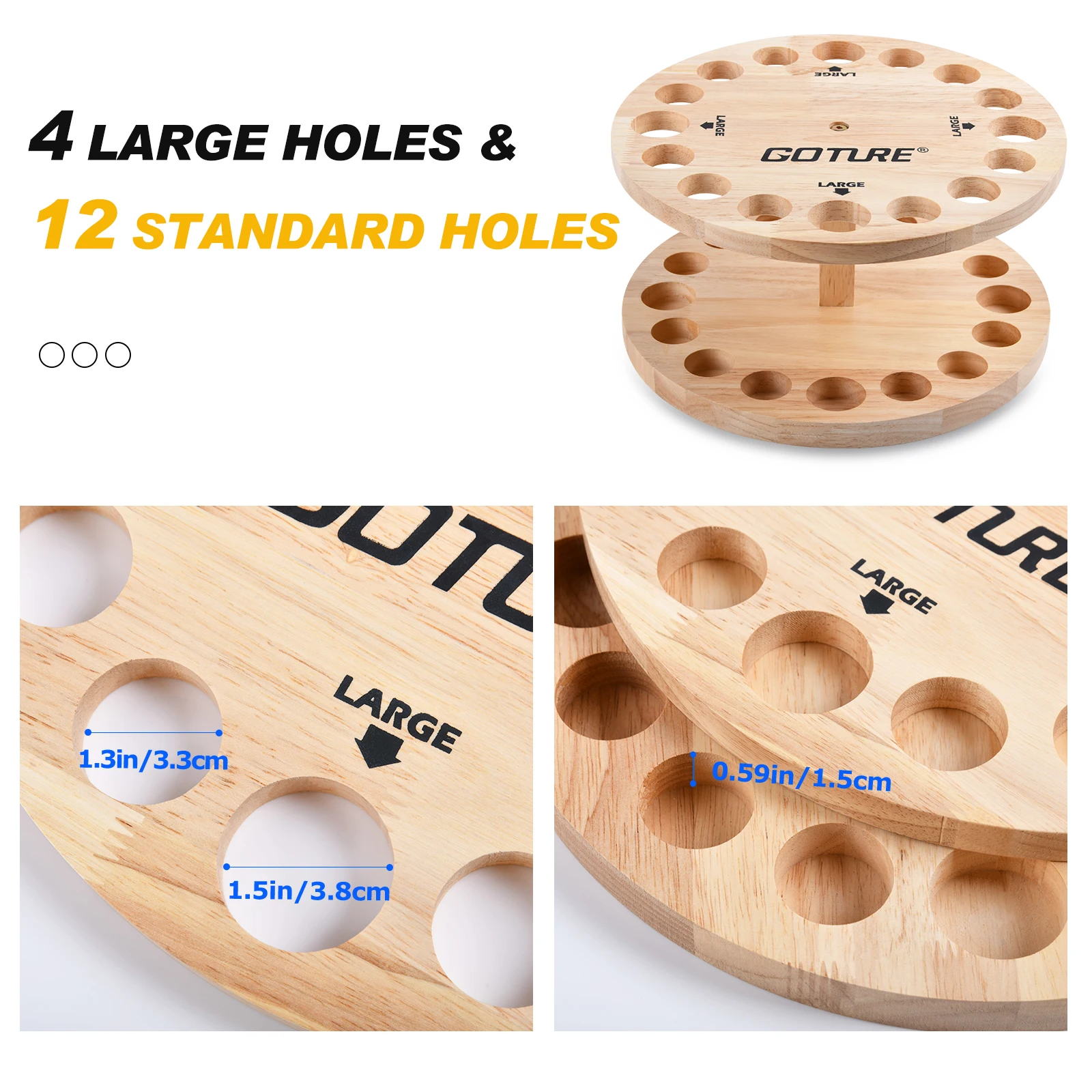 Goture-soportes para caña de pescar, estante de 16 cañas, soporte Vertical para caña, montaje en pared Modular para garaje, soporte de exhibición para caña de pescar, marco fijo - imagen 2