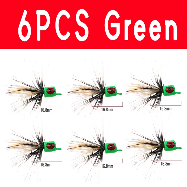 6pcs green