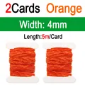 2pcs Orange 4mm