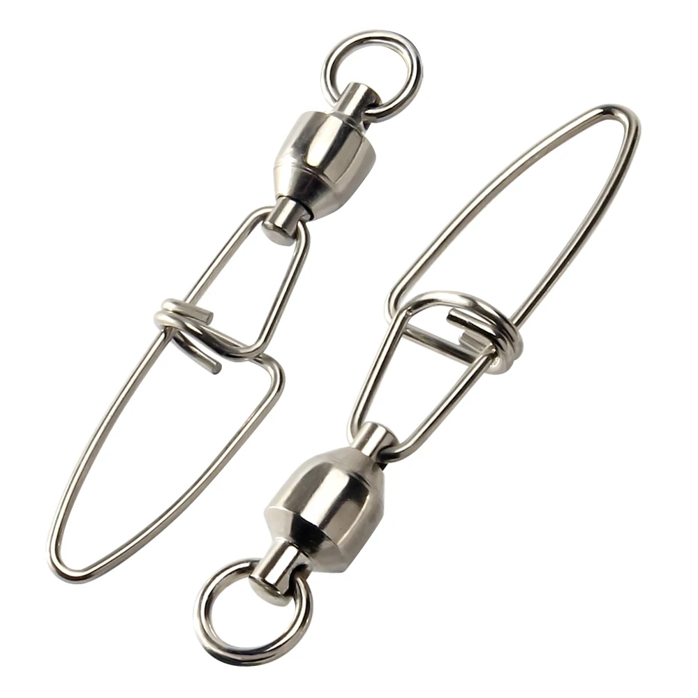 DNDYUJU-rodamiento de bolas de Pesca de 5 a 10X, rodamiento giratorio de acero inoxidable, cierre a presión de seguridad, Conector de Pesca, accesorios de Pesca - imagen 3