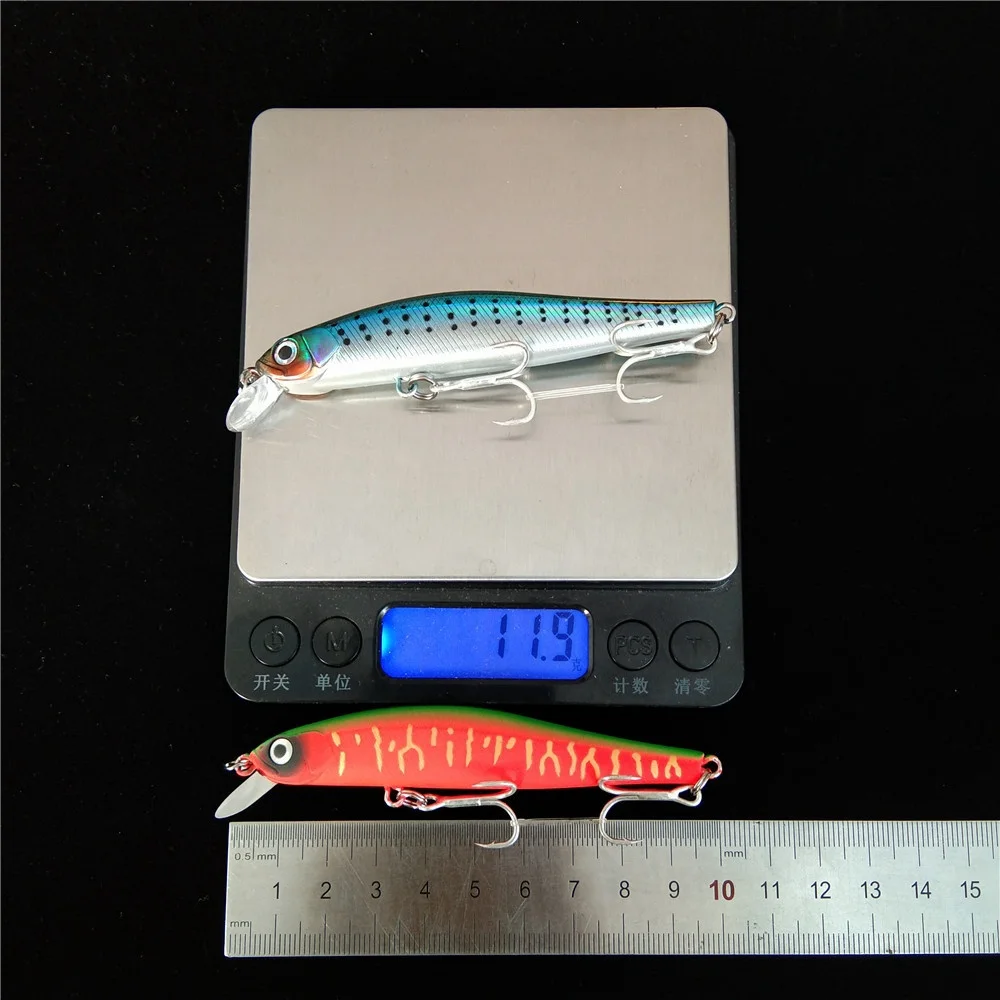 Swolfy Señuelo Minnow Wobbler 10cm 12g Ojos 3D Hundido – Lance Lejano - imagen 4