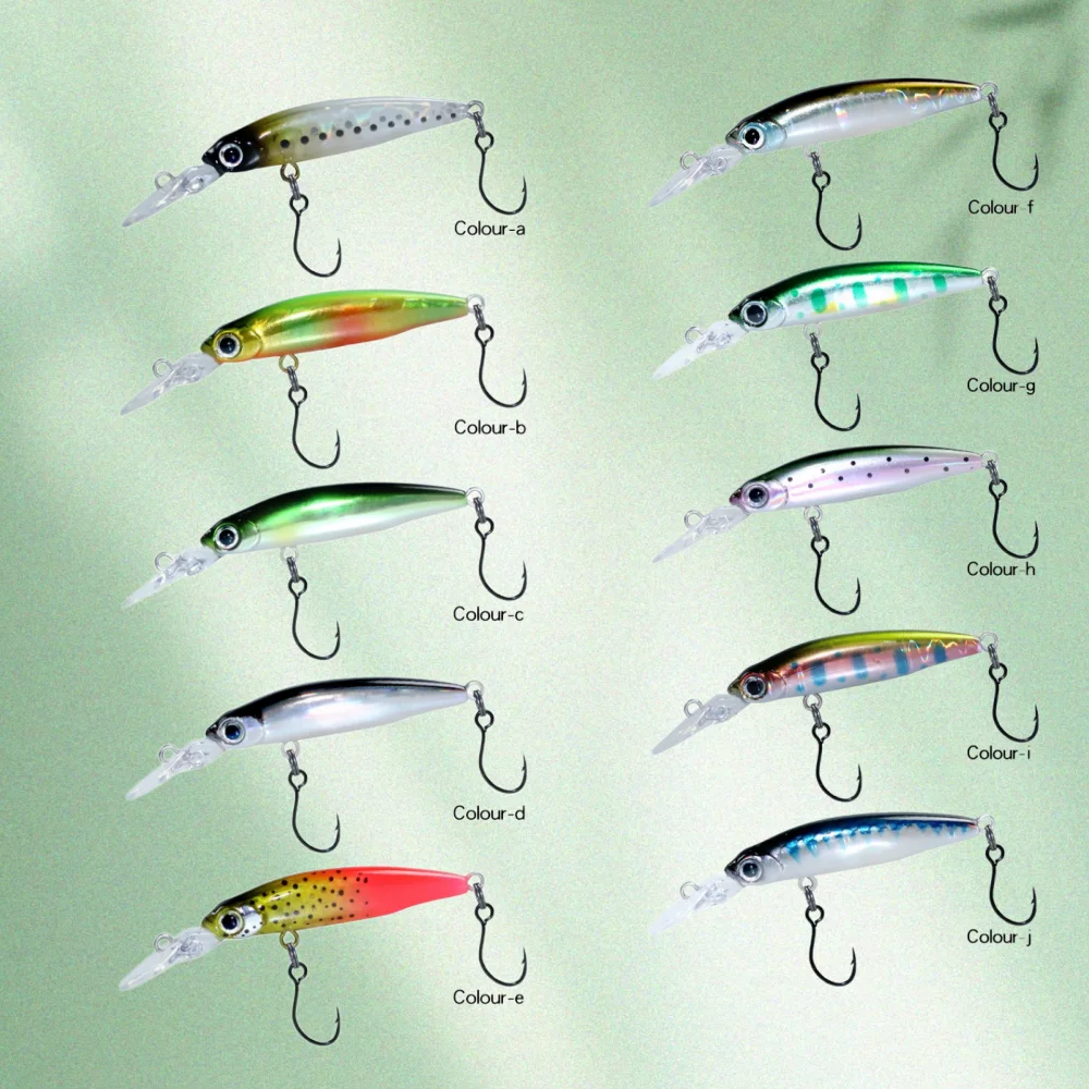 Señuelo MUKUN Minnow hundible con acabado láser – Para trucha - imagen 4