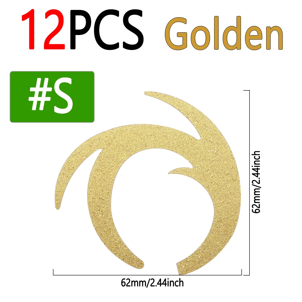 12pcs Golden S