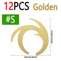 12pcs Golden S