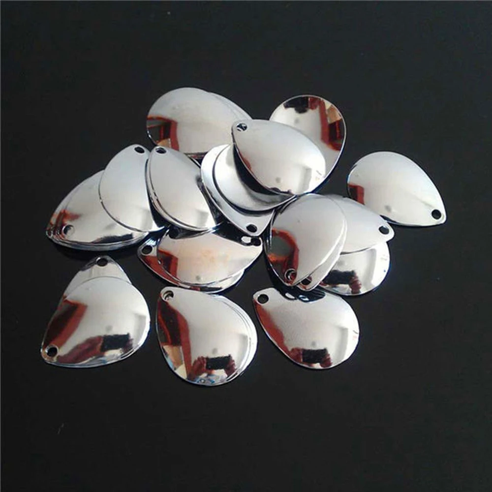 Anillos giratorios con cuchillas y cucharas de níquel lisas señuelo - imagen 5