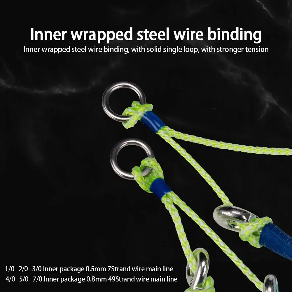 Anzuelos de pesca de 2 piezas con plumas de colores, accesorios para equipos de pesca - imagen 5