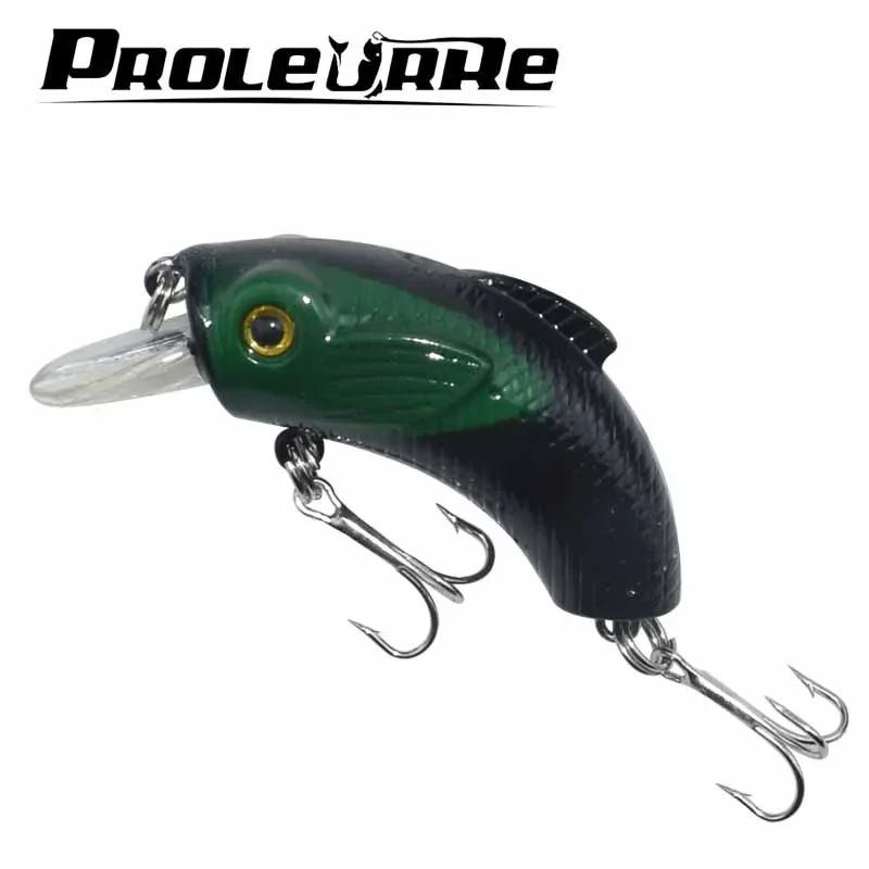 Señuelo de pesca Crankbait de plástico, 5,5 cm, 9g, Wobbler para cebo de pesca, manivela Isca Artificial para Lucio, pececillo láser flotante, 1 ud. - imagen 3