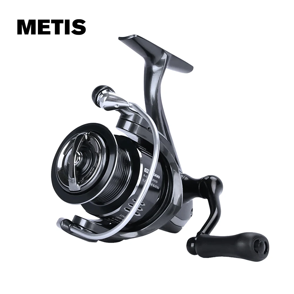 TSURINOYA METIS 1000 2000 3000 carrete de pesca giratorio 8kg carrete de señuelo de arrastre ligero 8 + 1 rodamientos bobina de pesca de agua salada de lubina