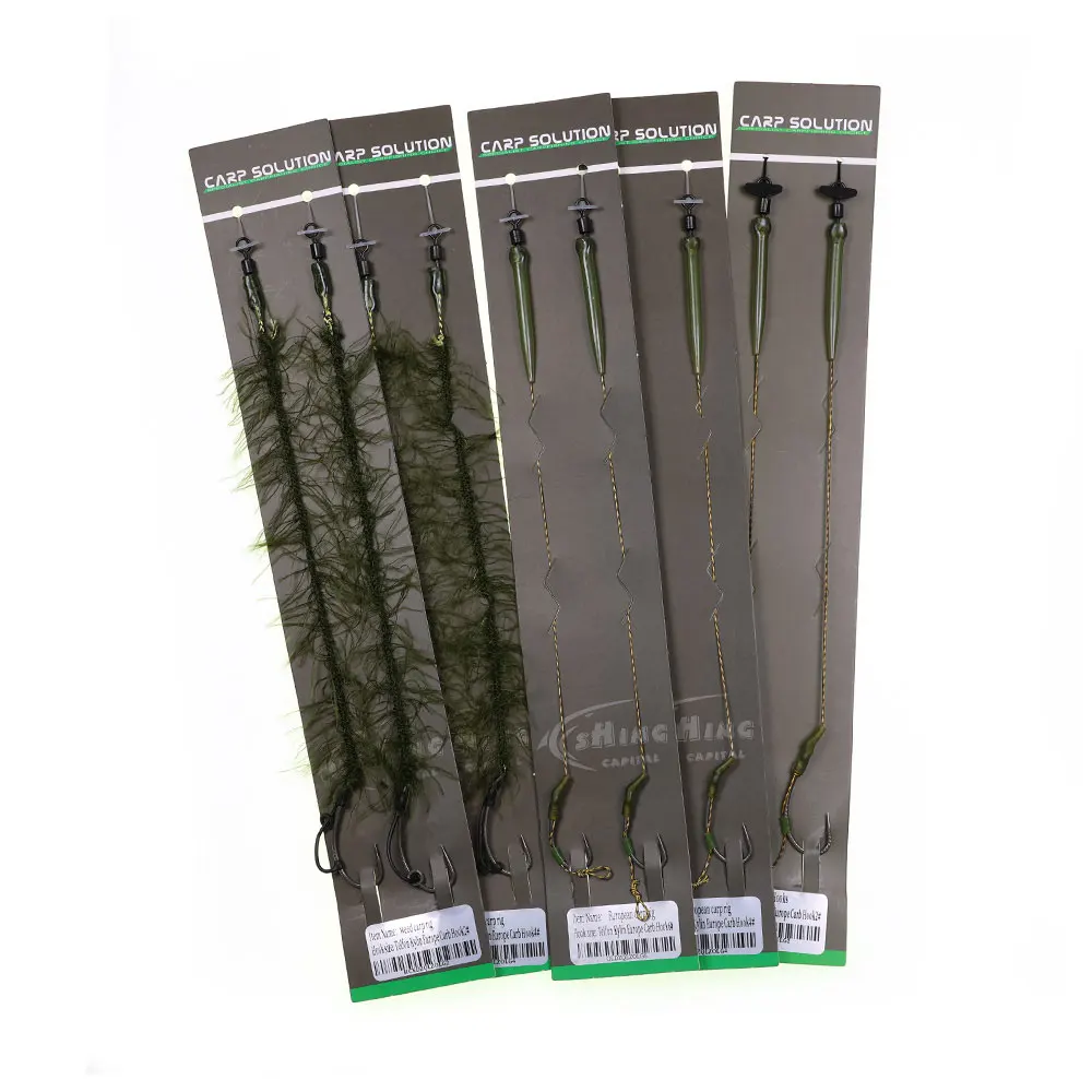 Aparejo de carpa Ronnie Rig con parada de pelo y boilies emergentes - imagen 4