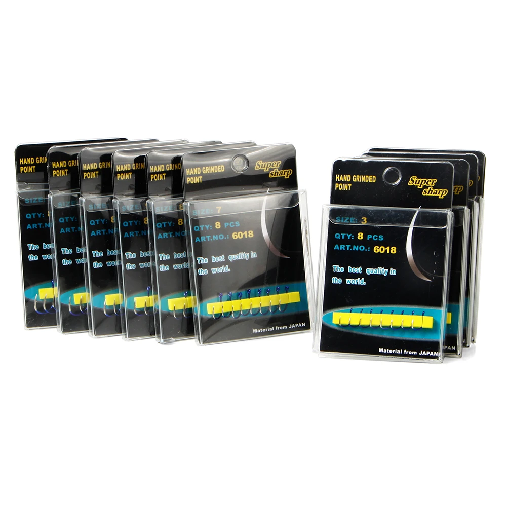 Anzuelos de Pesca japoneses, accesorios para herramientas de Pesca en el mar, cabeza de plantilla circular, Visspullen para Pesca en agua salada, 6018