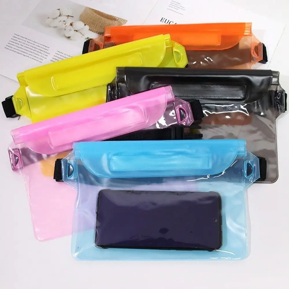 Bolsa de cintura impermeable transparente de 3 capas con correa ajustable - imagen 5