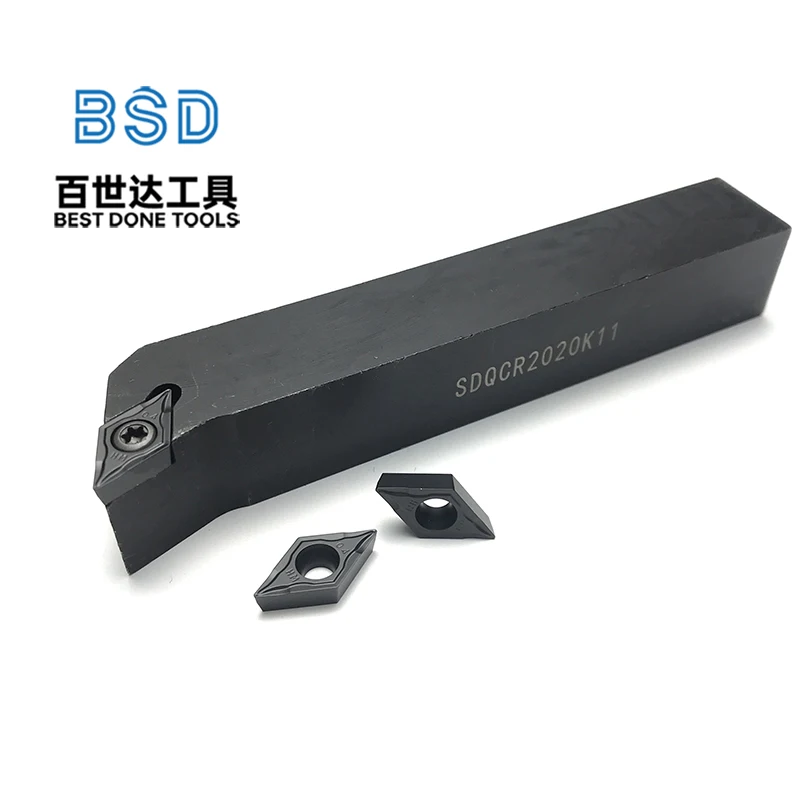 SDQCR2020K11 Portaherramientas de torneado externo OEM personalizado - Herramienta de corte de máquina CNC para torno de torneado de metal - imagen 3