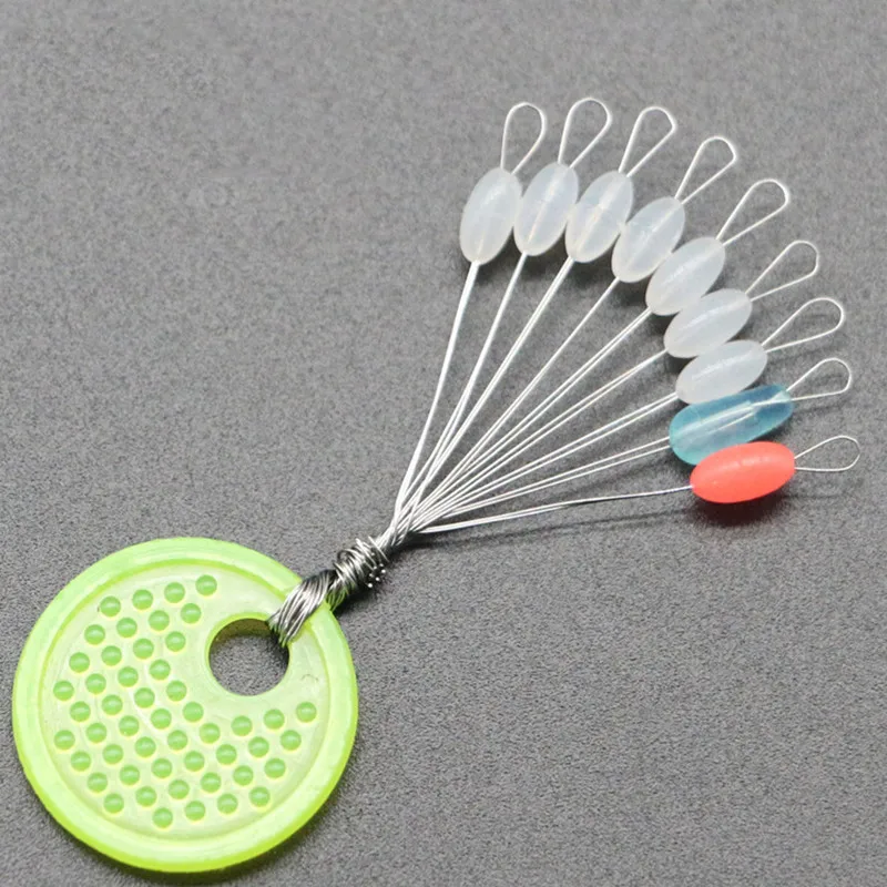 Caña de pescar profesional, aparejos de Pesca Bobber, material de goma, flotador, línea de Pesca, tapón ovalado, 100 grupos - imagen 3