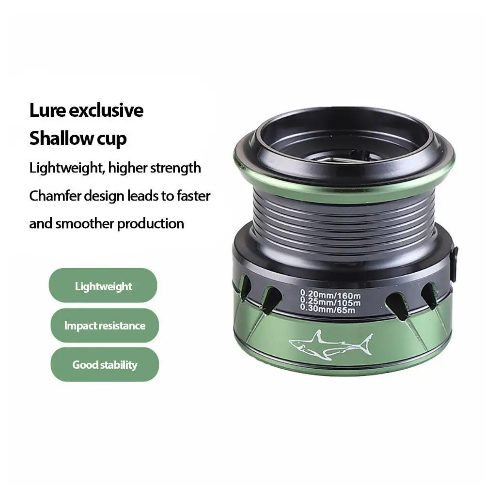 Carrete de pesca ligero Mh1500s/2500s/3500s, arrastre máximo 8kg/10kg, rodamiento 14bb, relación de engranaje 5,2: 1 - imagen 5