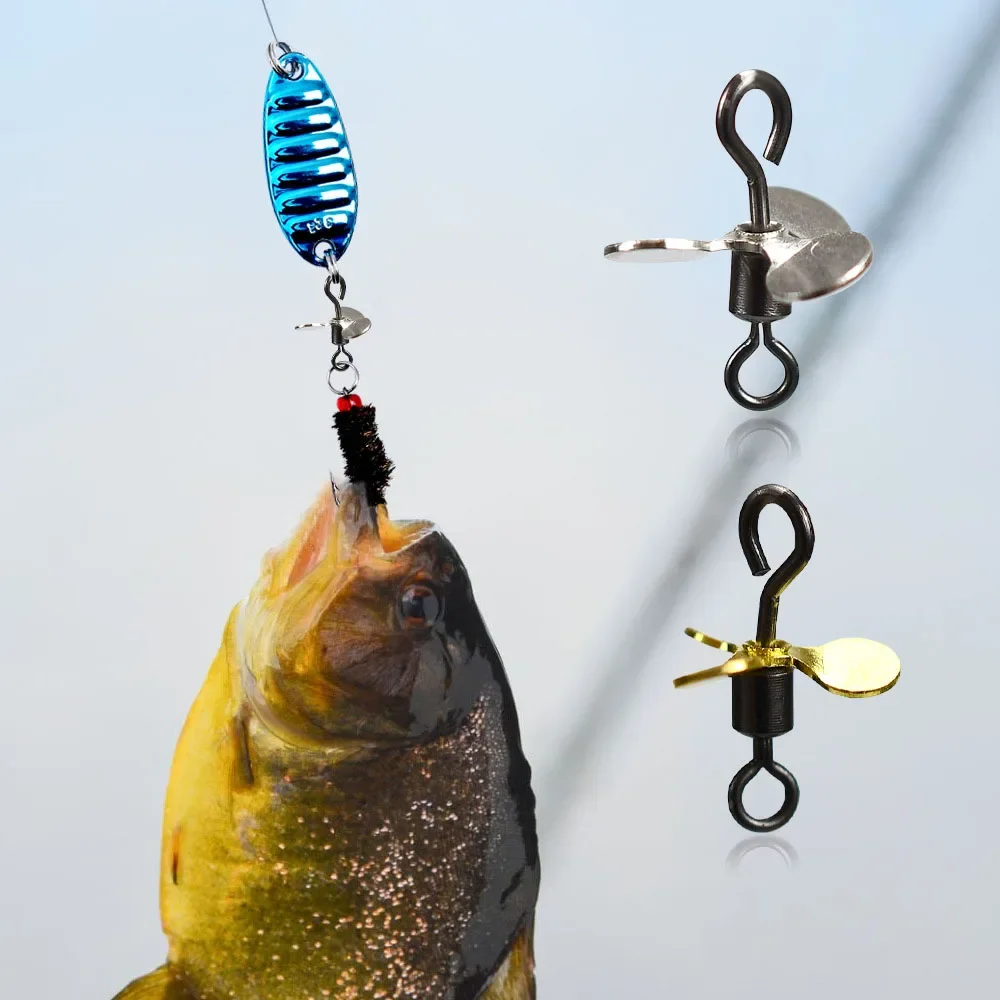 MNFT 20 piezas hoja en espiral accesorios de hélice de pesca señuelo de hierro cebo cuchara Kit de repuesto para modificación de equipo de pesca - imagen 4