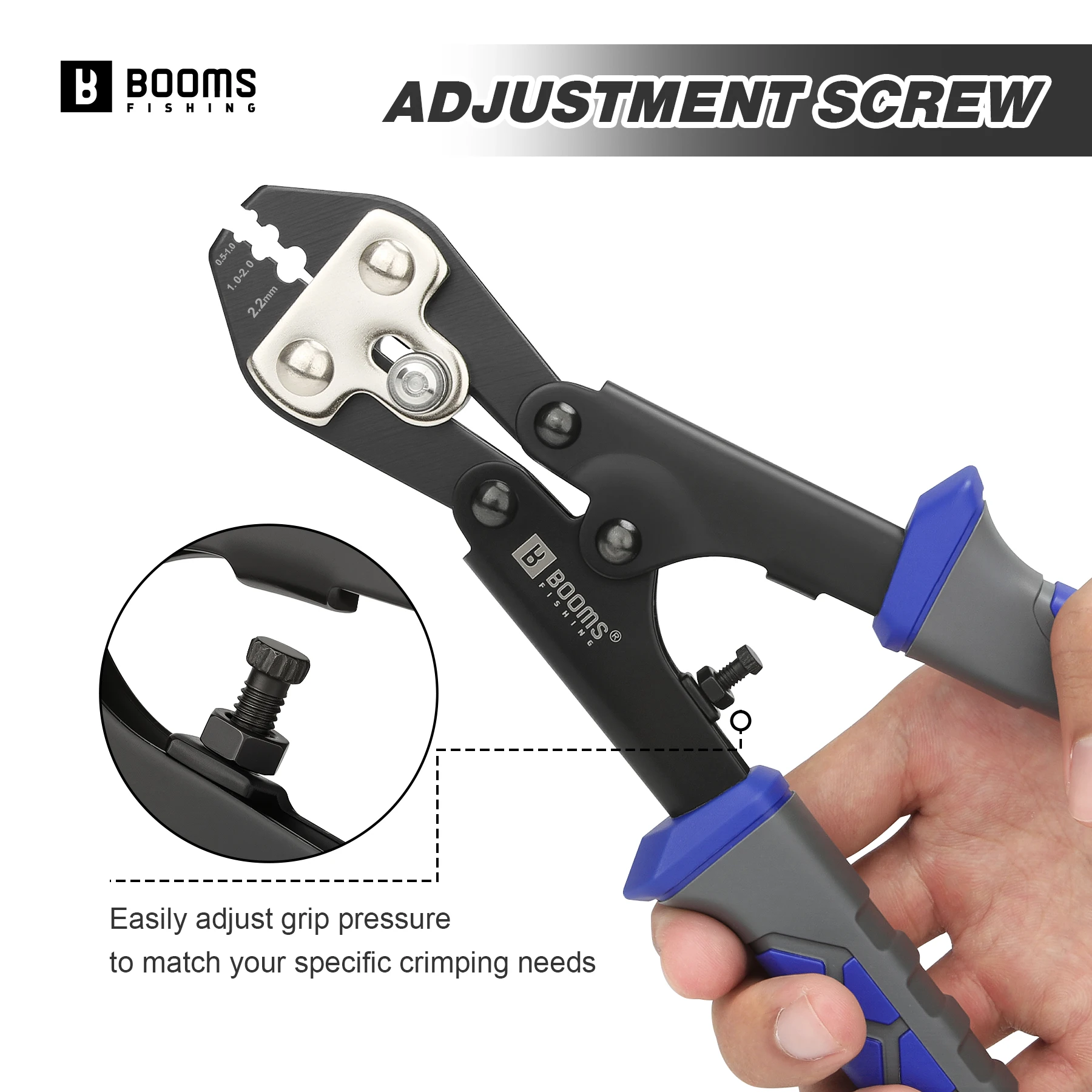 Booms Fishing XW42 alicates de prensado de pesca con 140 unids/set para doble tubo 4 tamaños sedal barril mangas de prensado herramientas - imagen 4