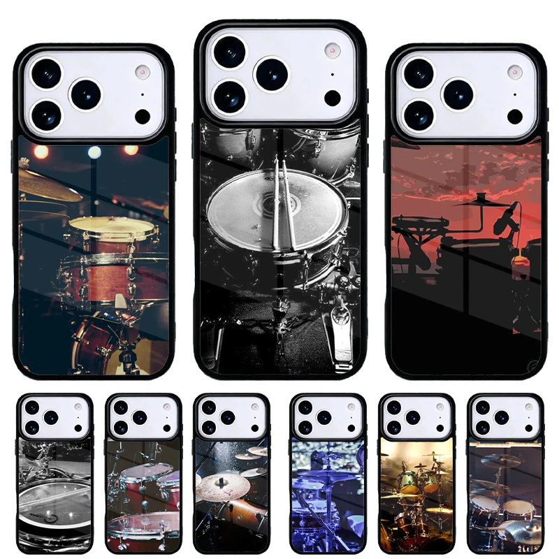 Funda iPhone con diseño de tambor musical – Carcasa trasera resistente​