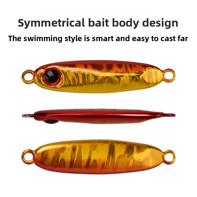 MUKUN 6 unids/caja Microjigging señuelo de pesca 5,5g/32mm Mini Jig cebo Isca plantilla Artificial con un solo gancho accesorios de pesca - imagen 4