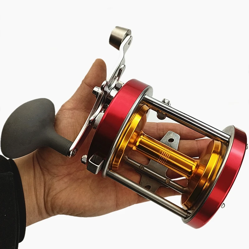 Carrete de fundición de Metal completo CL90, carrete de pesca de barco pesado, arrastre de mano izquierda, aparejos de pesca de agua salada a prueba de óxido, tambor grande, rueda de pescado - imagen 3
