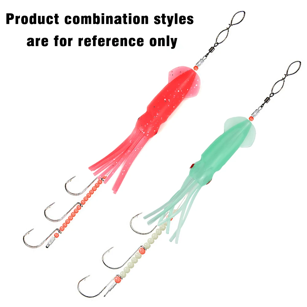 3 unids/pack faldas de goma de calamar pulpo suave Señuelos de pesca faldas paraguas atún accesorios de pesca cebo - imagen 5