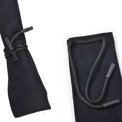 Bolsa de caña de pescar plegable multifuncional, bolsa de almacenamiento de aparejos de pesca portátil no elástica, bolsa de caña de señuelo negra