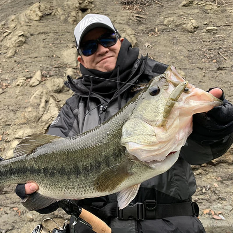 Japón Imakatsu Ultra-realista multisección señuelo cebo de pescado blando JAVALLON85 recubrimiento de simulación lubina gusano blando - imagen 2