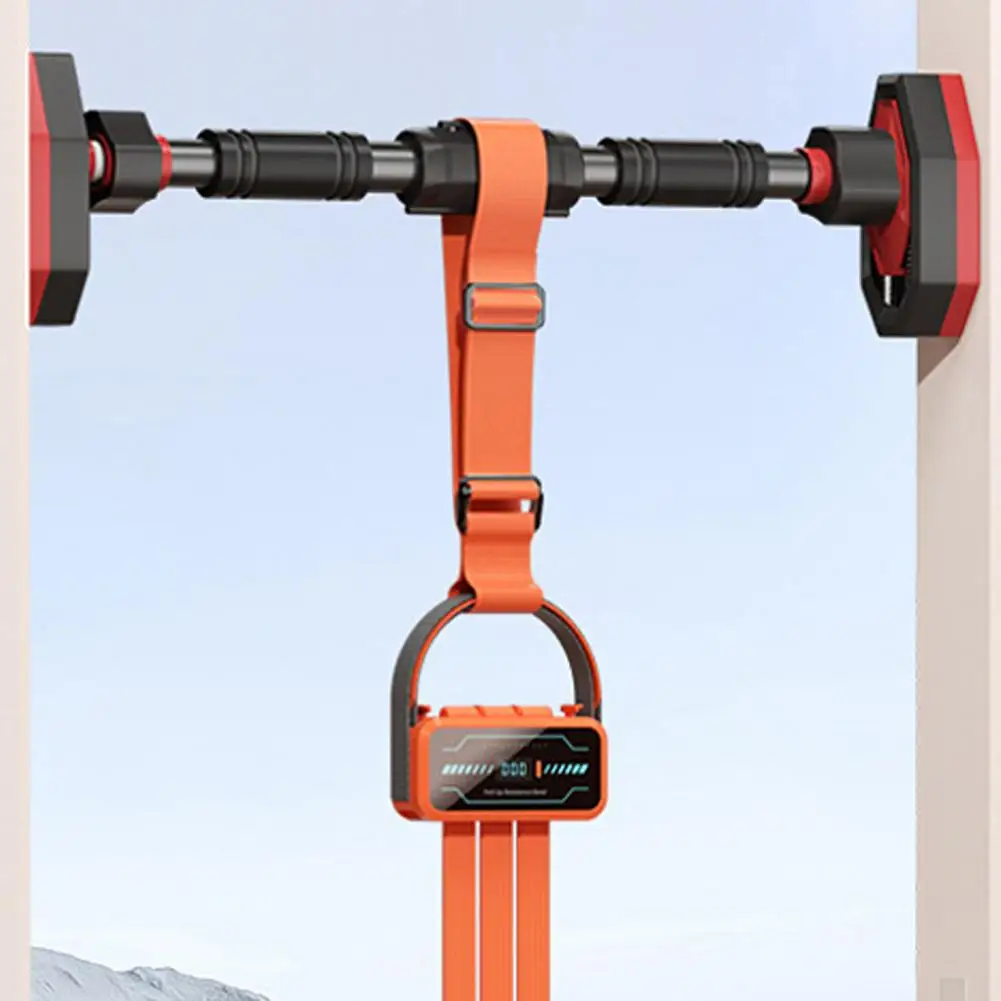 Correa de asistencia para dominadas con contador Digital, banda elástica de alta resistencia para entrenamiento de fuerza, banda de resistencia de barra Horizontal - imagen 5