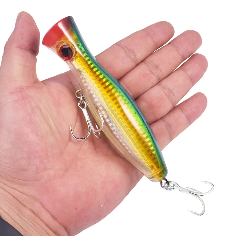 1 pieza. Agua de mar curricán señuelo 12cm 42g gran láser wobblers señuelos artificiales de plástico para la lubina atún equipo de pesca - imagen 2