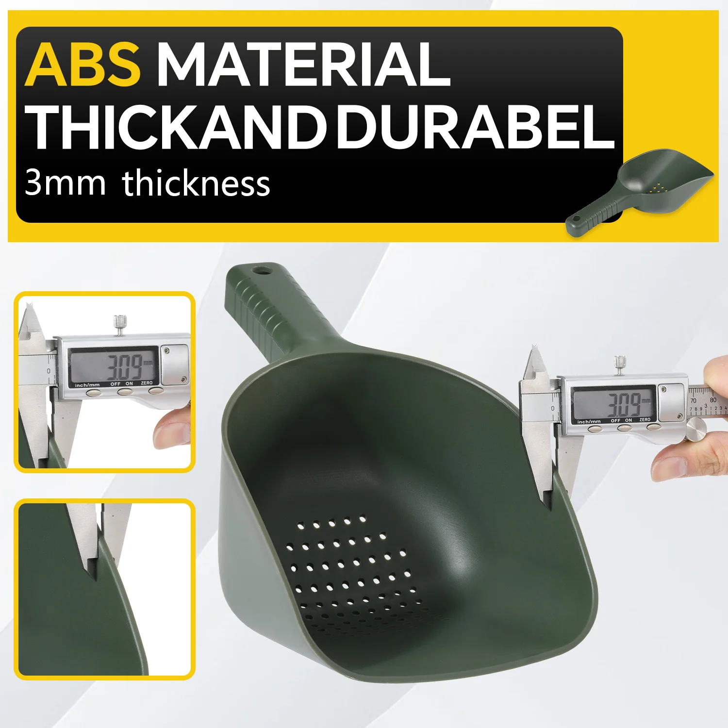 Sougayilang Cuchara cebadora carpa con mango antideslizante ABS