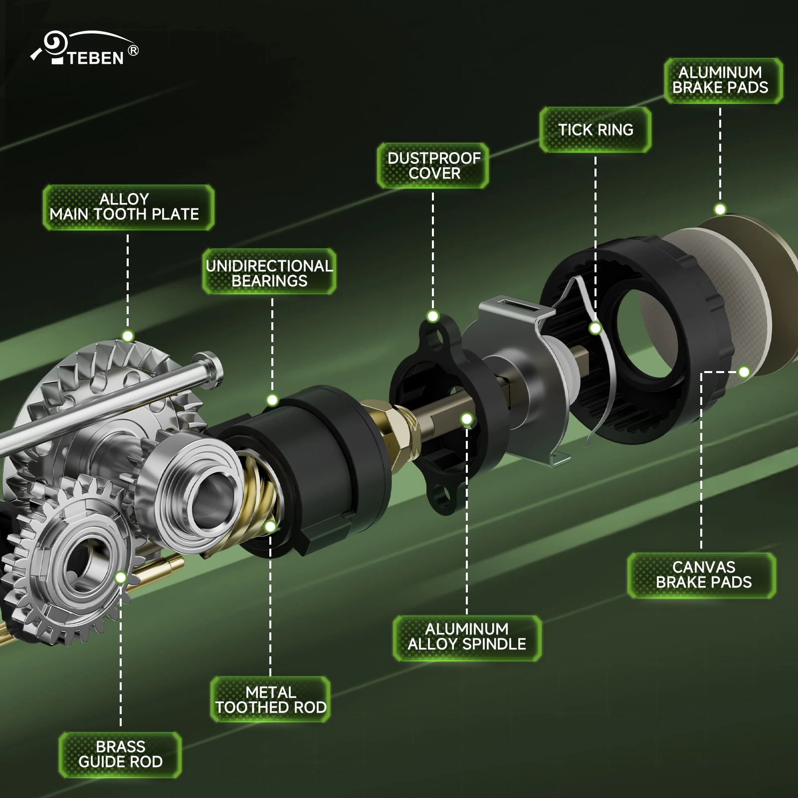 LS-carrete de pesca giratorio ligero, solo fibra de carbono, 109G, relación de engranaje 5,2: 1, 5 + 1 BB, para pesca ce de agua dulce y salada - imagen 5