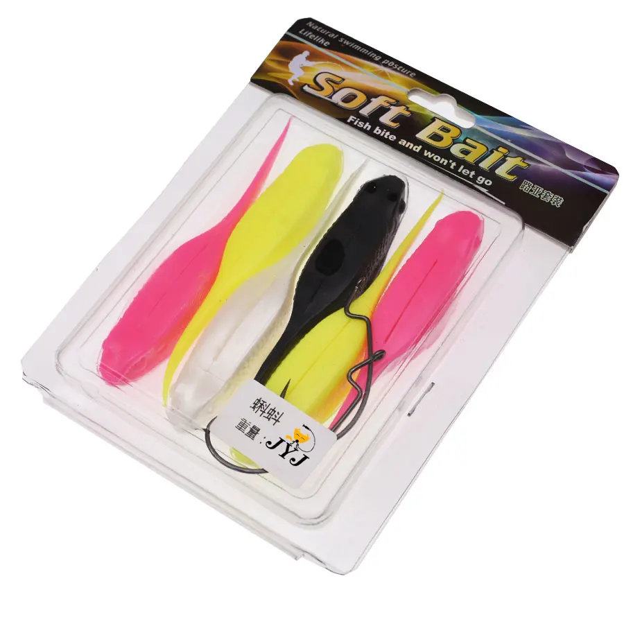 JYJ 6 piezas 10cm 12g/14g hundimiento o flotante rana suave renacuajo señuelo cebo aparejos de pesca wobbler pesca artificial cebo de natación - imagen 5