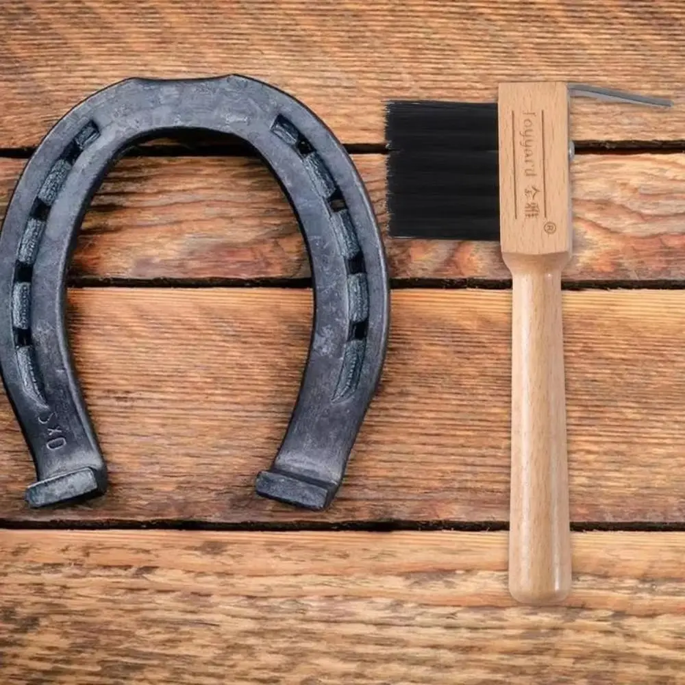 Mango de madera para caballos, cepillo de aseo para pezuñas, herramientas agrícolas, cepillo de limpieza de pezuñas, recorte de zapatos, pies, caballos, selección de aseo - imagen 5