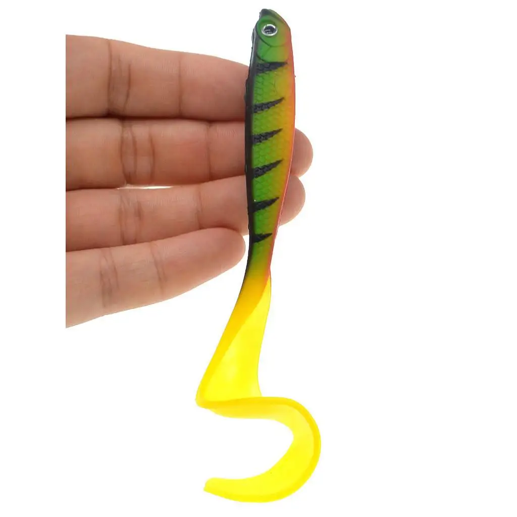 Señuelo blando de pesca, 12,5 cm/5,5g, para lubina, Jig Head, cebo de plástico suave para agua salada y dulce, 1 Uds. - imagen 2