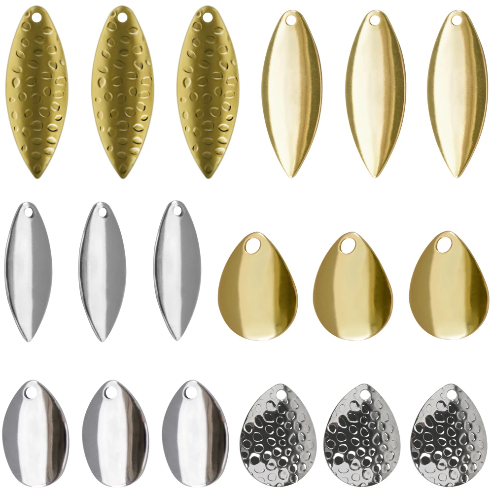 18 Uds Spinner cuchillas señuelo de pesca Colorado Spinner cuchillas para DIY Spinnerbaits Walleye Rig trucha salmón pesca de lubina