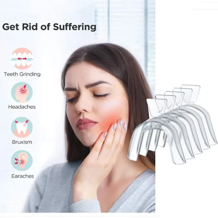 Protector Eva Tanden Mond Guard protector nocturno bandejas Mond para bruxismo Slijpen Anti-Snurken Tanden blanqueamiento Boksen Bescherming - imagen 3