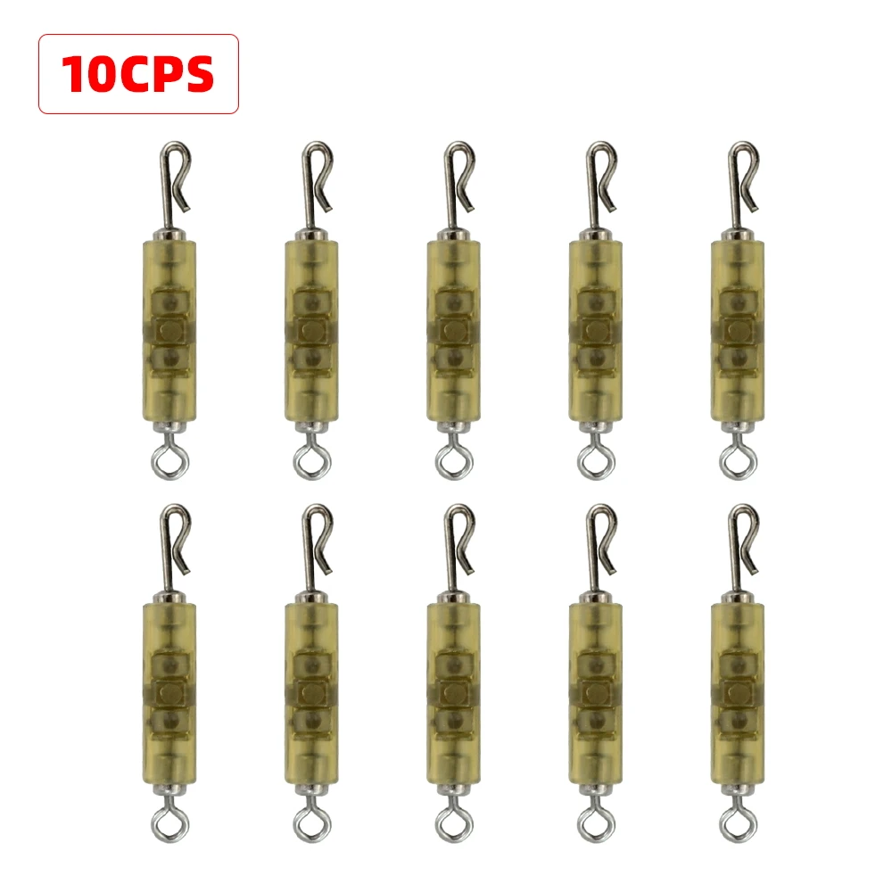 Hirisi 10 Uds accesorios de pesca de carpa conector giratorio de cambio rápido accesorios de aparejos de pesca gruesos - imagen 5