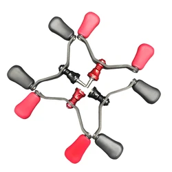 Carrete de pesca de fibra de carbono con doble mango y perillas de goma para carretes giratorios DAIWA/SHIMANO, mango eléctrico tipo atornillado