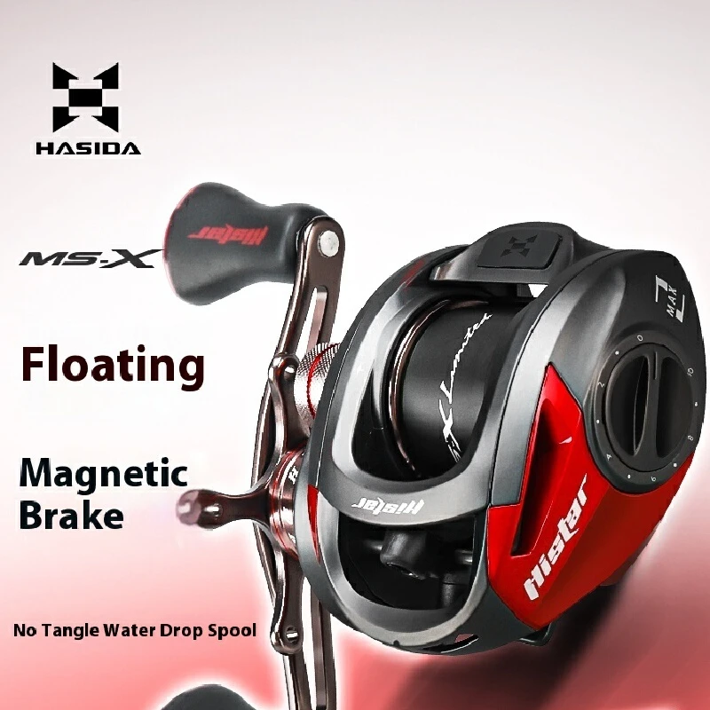 Carrete Haas Baitcast 6.4:1 fibra carbono