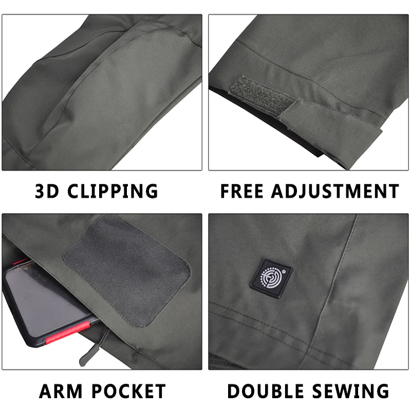 HAN WILD Chaqueta Táctico Impermeable Capucha - imagen 5