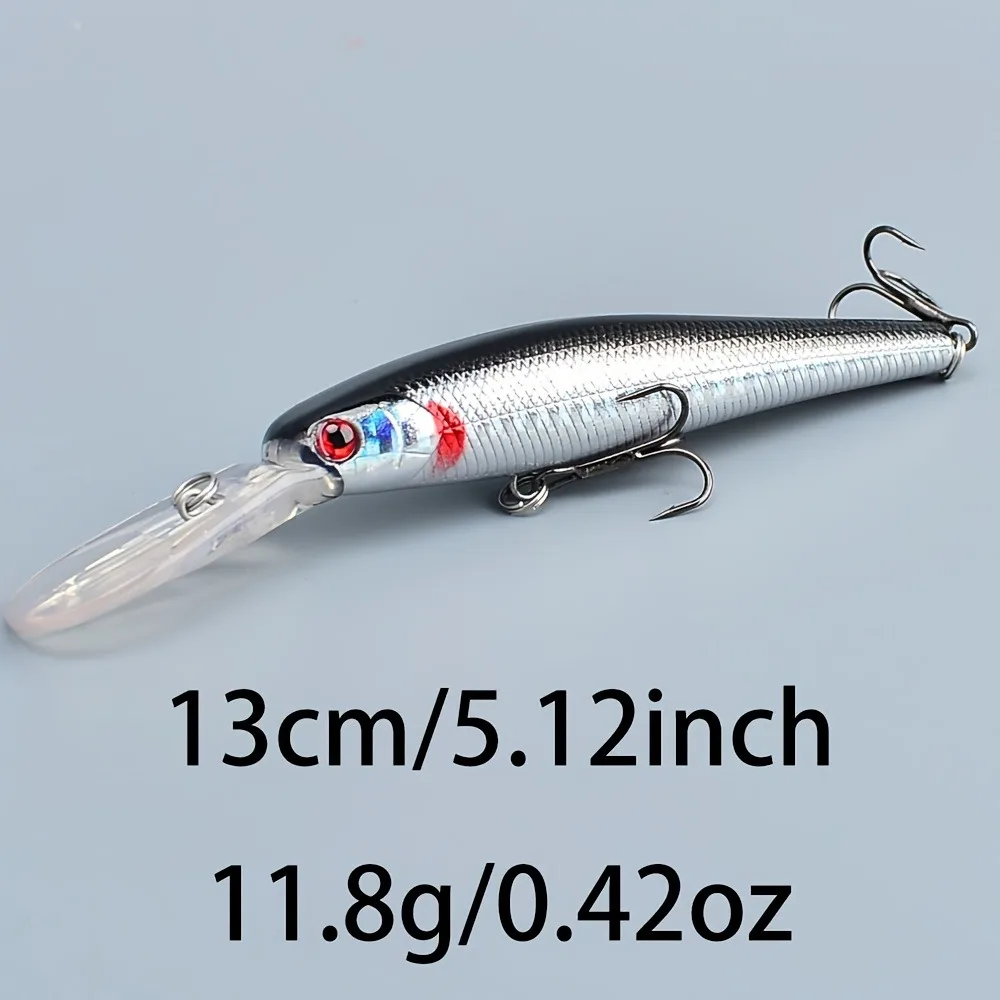 Señuelo de Pesca de pececillo hundido, 13cm, 11,8g, Wobbler, Crankbait, Peche, lubina, curricán, cebo duro Artificial, aparejos de Pesca, 1 ud. - imagen 2